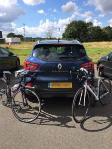 Getting the bikes ready